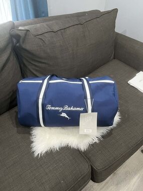 Tommy Bahama Navy Duffle Bag - Classic Travel Duffel